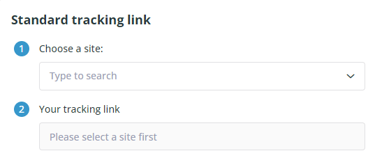 How do I create a tracking link?